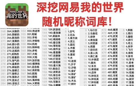 我的世界什么名字好听[图1]